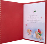 Hallmark Boxed Christmas Card for Fianc� - Cute Forever Friends Winter Love Design