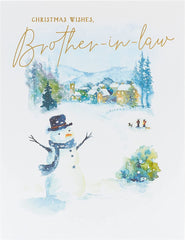 Snowman Brother In Law Christmas Card