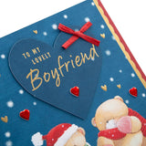 Hallmark Boxed Christmas Card for Boyfriend - Cute Forever Friends Winter Love Design