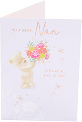 UK Greetings Mother's Day Card for Nan - Cute Teddy Design