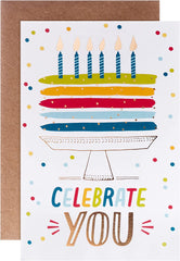 Celebrate You Cake Design Video Greetings Birthday Card