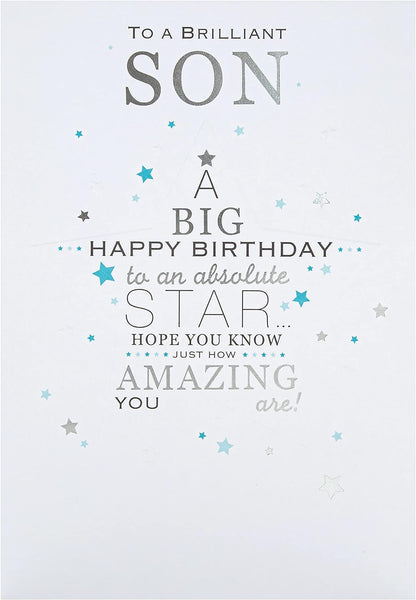 Star Son Birthday Card