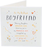 UK Greetings Valentine's Day Card for Boyfriend - Sweet Rhyme Design