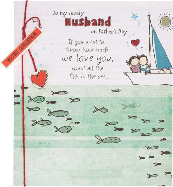 UK Greetings Father's Day Card for Husband - Sweet Design