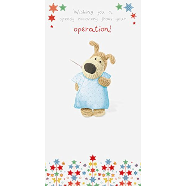 Get Well Soon After Your Operation Boofle Card