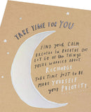 Take Time For You Make Yourself Priority Greeting Card Blank Inside Any Occasion