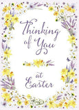 Open Easter Flowers And Butterflies