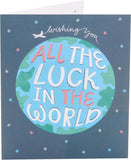 Good Luck Card | Greeting Card | Her/Him | World Design