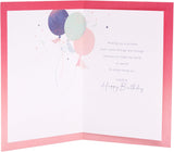 UK Greetings Birthday Card for Granddaughter - Pretty Pink Design - Thinking of You Range