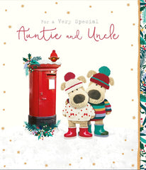 Boofle for A Very Special Auntie & Uncle Cute Christmas Greeting Card 771139