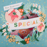 Someone Special - Die Cut Floral Design Card