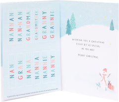 UK Greetings Christmas Card for Grandmother - Multi Caption Design