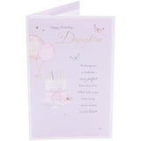 Light Pink Design Daughter Birthday Cards