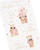 Boofle | Wedding Anniversary Card for Daughter & Son-in-Law | Happy Anniversary | Her/Him | Cute Design | With Envelope | 155 x 235 mm
