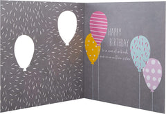 Special Sister Fresh Party Balloons Design Birthday Card