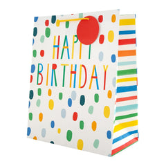 Happy Birthday Design Large Gift Bag