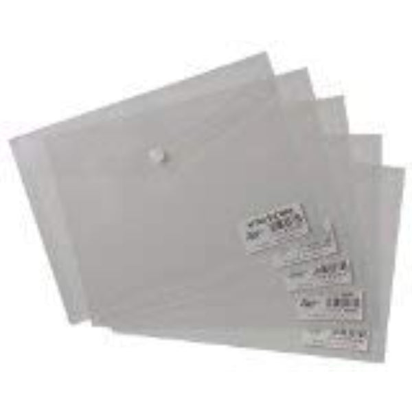 Pack of 25 A5 Stud Wallets-Clear
