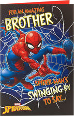 Spider-Man Amazing Brother Birthday Card
