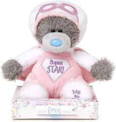 Tatty Teddy Bear Pink Super Star Superhero