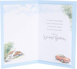UK Greetings Birthday Card for Dad - Sports Car & Pub Design - Thinking of You Range