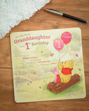 Disney's Winnie The Pooh 1st Granddaughter Birthday Card