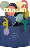 3D Birthday Card for Brother – Colourful Balloons & Bunting Design