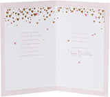 Mini Hearts Design Daughter Birthday Card