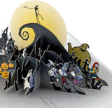 Hallmark Christmas Card, The Nightmare Before Christmas Card, 3D & Pop Up Card, With Gold Foil Details, Black, Navy