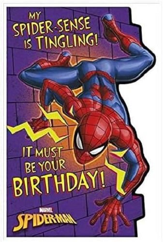 Marvel My Spider Sense is Tingling" Birthday Card