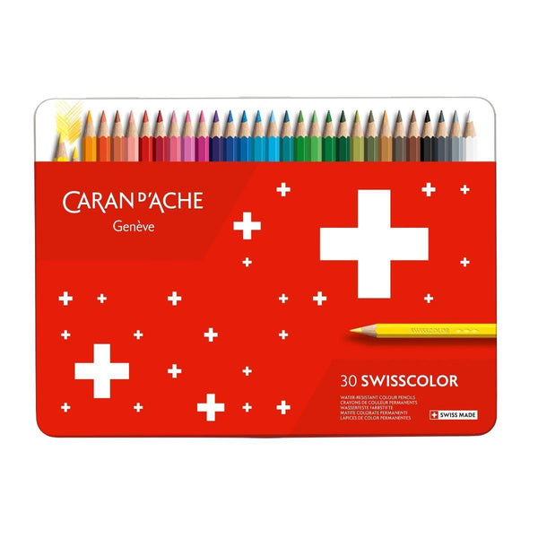 Caran d’Ache Swisscolor Colour Pencils – Box of 30 Assorted Colours