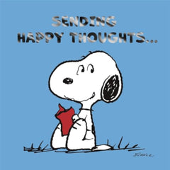 Peanuts Snoopy Sending Happy Thoughts... Birthday Card