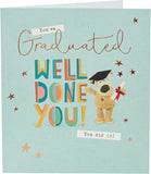 Boofle Graduation Card - 'Well Done You' - Cute Design