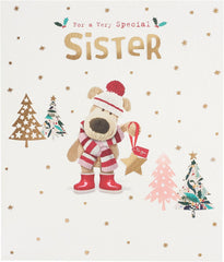 Boofle Very Special Sister Cosy Magical Cute Christmas Greeting Card