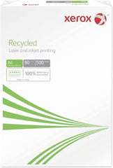 Xerox Recycled White Printer Paper A4 80gsm 500 Sheets