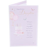 Light Pink Design Daughter Birthday Cards