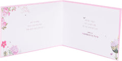 UK Greetings Mother's Day Card for Mum from Both of Us - Pink Floral Design