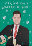 UK Greetings Christmas Card for Him/Her/Friend - Break out the Bubl Design