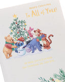 UK Greetings Disney Winnie the Pooh Christmas Card for All of You - Pooh & Friends Design