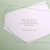 Geometric Laser-cut Design Brother Birthday Card