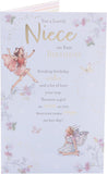 UK Greetings Birthday Card for Niece - Fairies Design