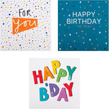 Type-tastic Multipack of 10 in 5 Designs Birthday Cards