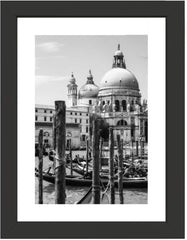 Black Nouveau 5x7" Photo Frame – Simple Styrene Frame for Elegant Display