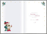 Boofles Next to Bird Table Partner Christmas Card
