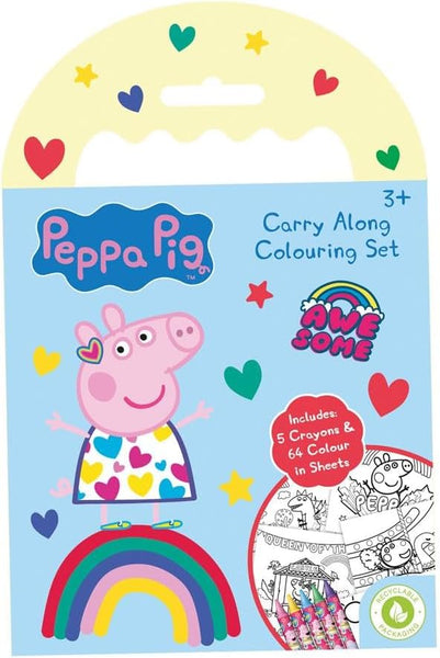 Peppa Pig Carry Along Activity Set – Fun On-the-Go Colouring & Stickers for Kids