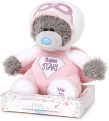Tatty Teddy Bear Pink Super Star Superhero