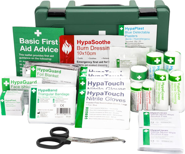 Safety First Aid Group K3170SM Economy Catering Kitchen First Aid Kit – Small, Fully Stocked for 1–10 Persons