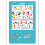 Birthday Pets Wrapping Paper 2 Sheets & 2 Tags