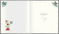 Boofle Wonderful Grandma Boo-Tiful Blooms Cute Christmas Greeting Card 771177
