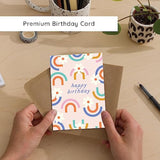 Ohh Deer - Birthday Card for Her - Floral Rainbow - For Mum Sister Daughter Friend