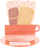 UK Greetings Valentine's Day Card For Wife - Pop Up Tea & Biscuits Design